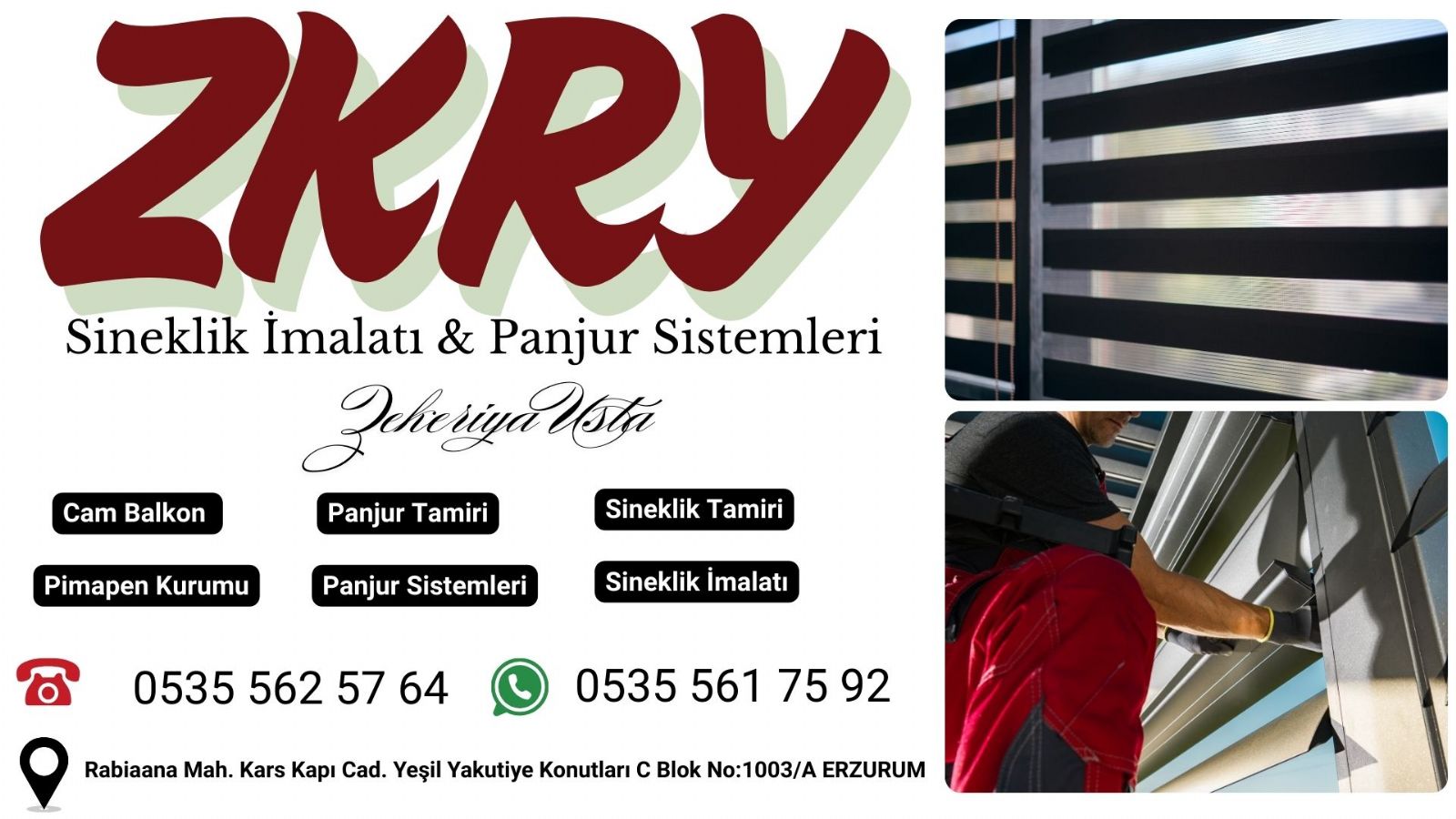 Erzurum  Panjur Tamiri